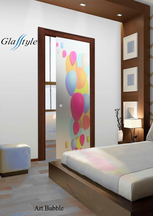 bubble porta per la camera design porte di design casa ristrutturazione cristalli arredo arredare vetri lavorati artistici artistico vetrate serglas com